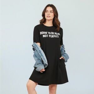 NEW•XL-2X•BLISSFUL BALANCE BORN TO BE REAL- NOT PERFECT LOUNGE DRESS